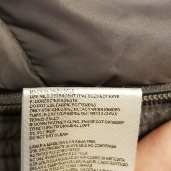 Calvin Klein Womens Medium Coat Dark Gray Packable Down Puffer Classic Basic - Picture 8 of 10